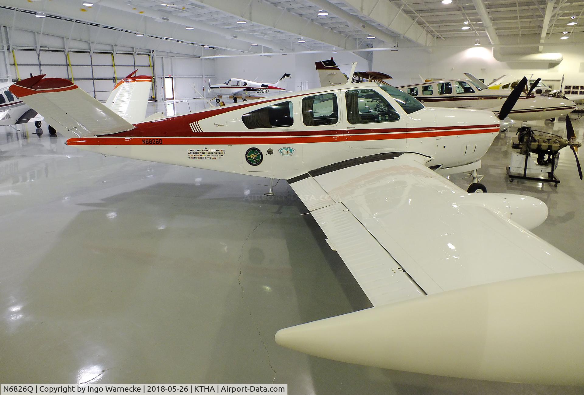N6826Q, 1964 Beech S35 Bonanza C/N D-7450, Beechcraft S35 Bonanza at the Beechcraft Heritage Museum, Tullahoma TN
