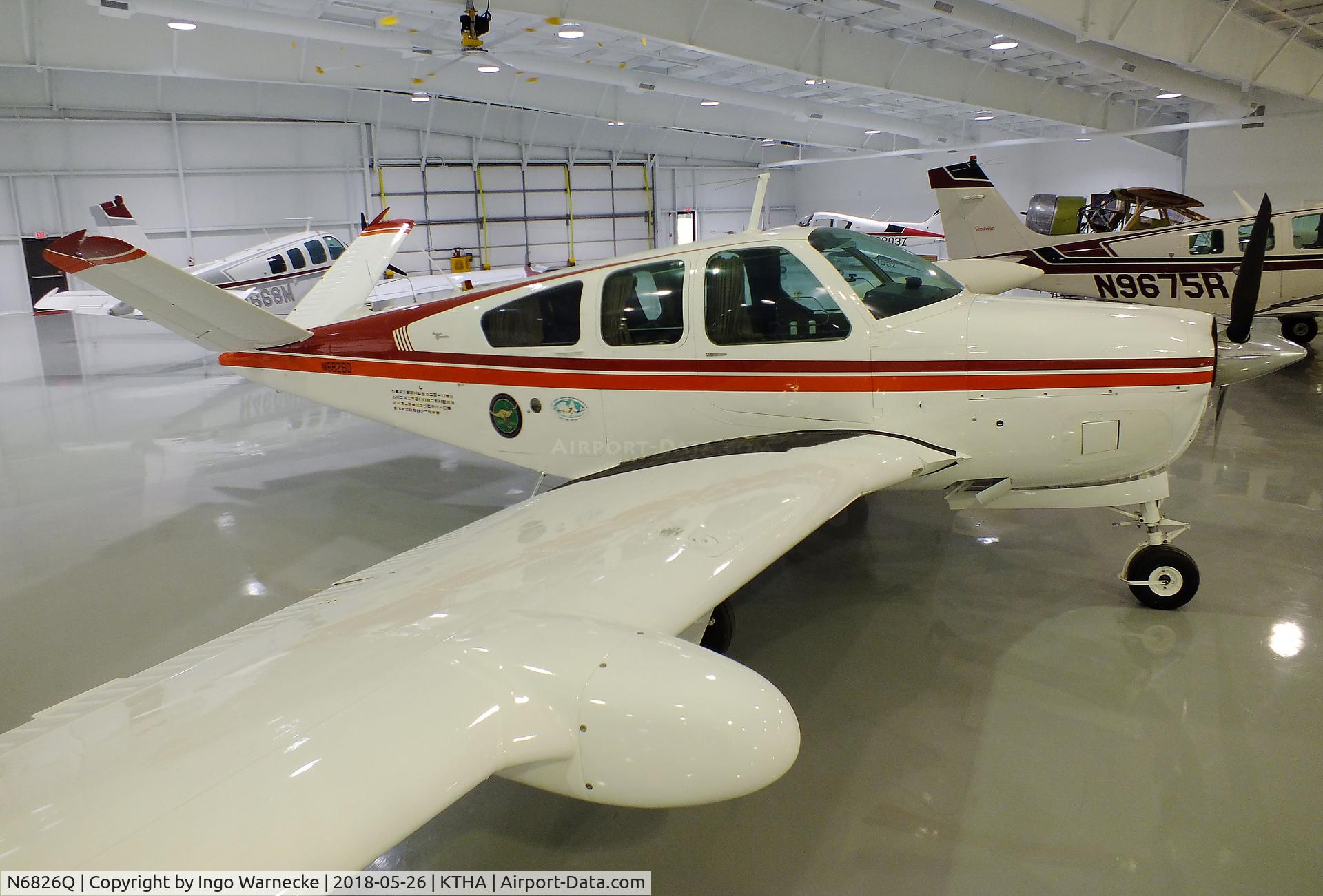 N6826Q, 1964 Beech S35 Bonanza C/N D-7450, Beechcraft S35 Bonanza at the Beechcraft Heritage Museum, Tullahoma TN