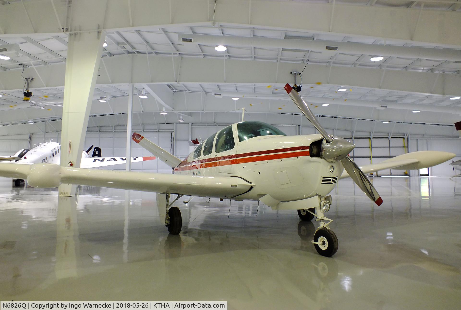 N6826Q, 1964 Beech S35 Bonanza C/N D-7450, Beechcraft S35 Bonanza at the Beechcraft Heritage Museum, Tullahoma TN