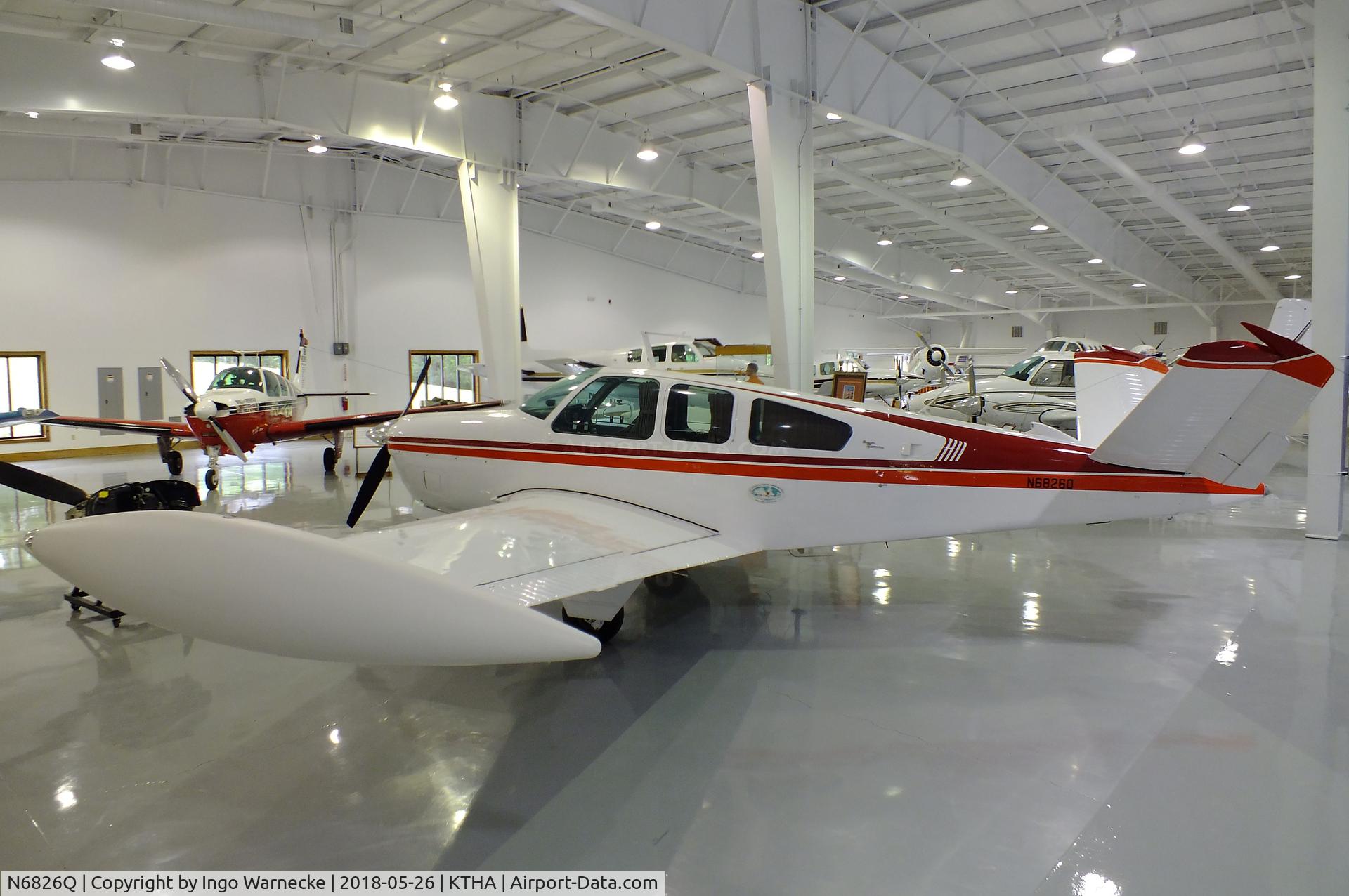 N6826Q, 1964 Beech S35 Bonanza C/N D-7450, Beechcraft S35 Bonanza at the Beechcraft Heritage Museum, Tullahoma TN