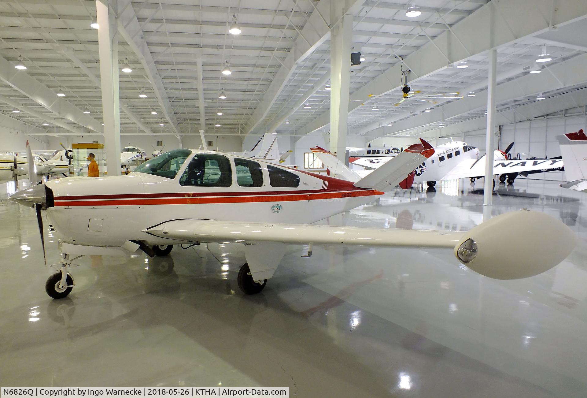 N6826Q, 1964 Beech S35 Bonanza C/N D-7450, Beechcraft S35 Bonanza at the Beechcraft Heritage Museum, Tullahoma TN