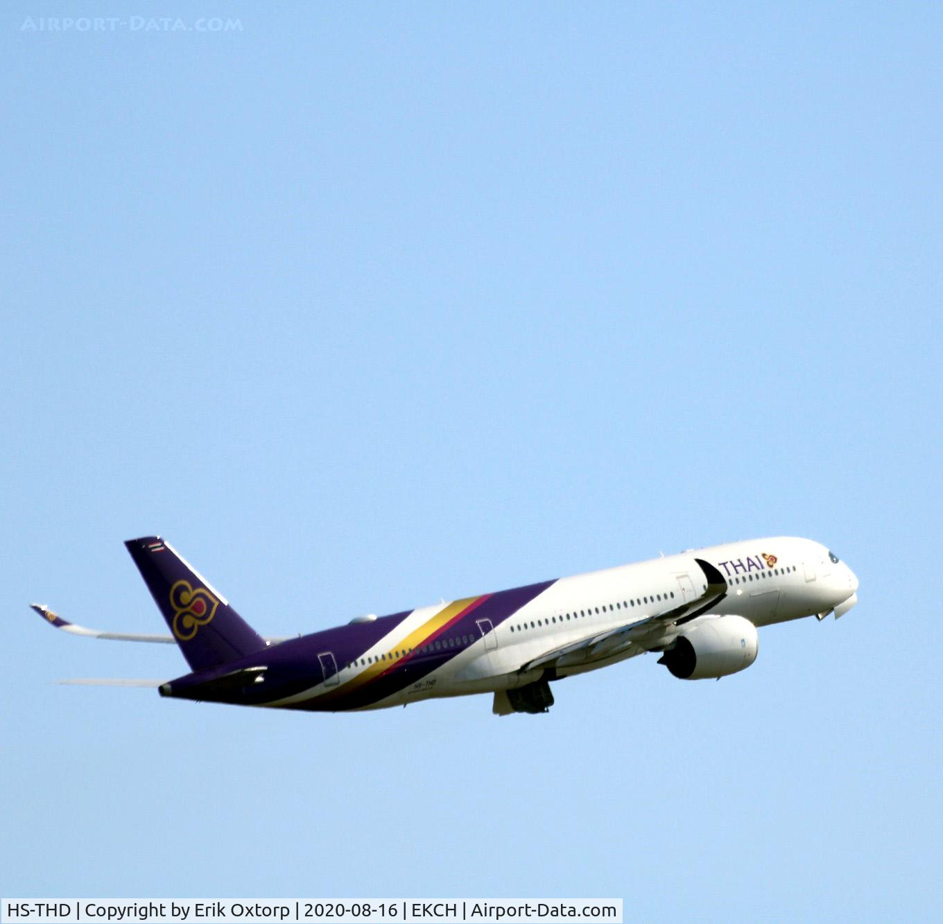 HS-THD, 2016 Airbus A350-941 C/N 095, HS-THD taking off rw 22L