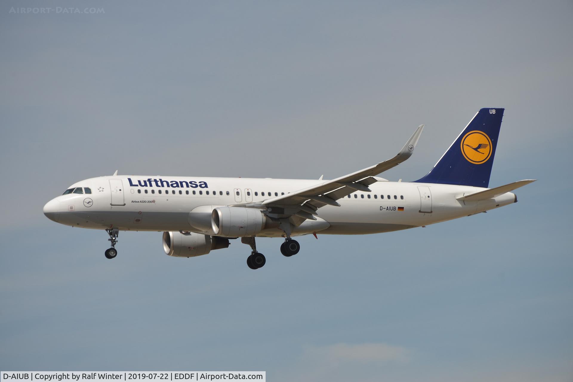 D-AIUB, 2014 Airbus A320-214 C/N 5972, Airbus A320-214(W) - LH DLH Lufthansa - 5972 - D-AIUB - 22.07.2019 - FRA