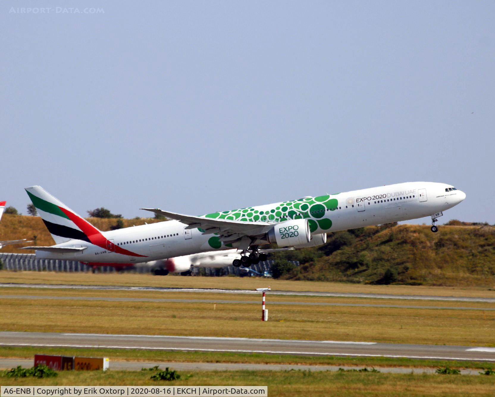 A6-ENB, 2012 Boeing 777-31H/ER C/N 41075, A6-ENB taking off rw 22L