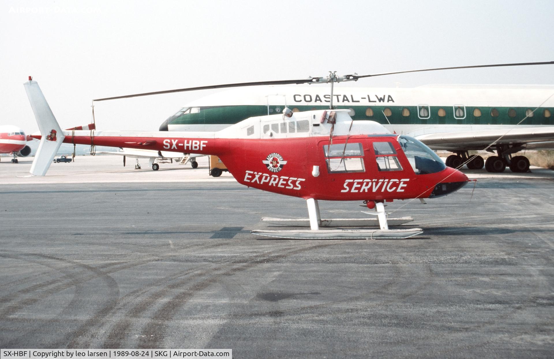 SX-HBF, Bell 206B-3 Jet Ranger C/N 3003, Thessaloniki 24.8.1989