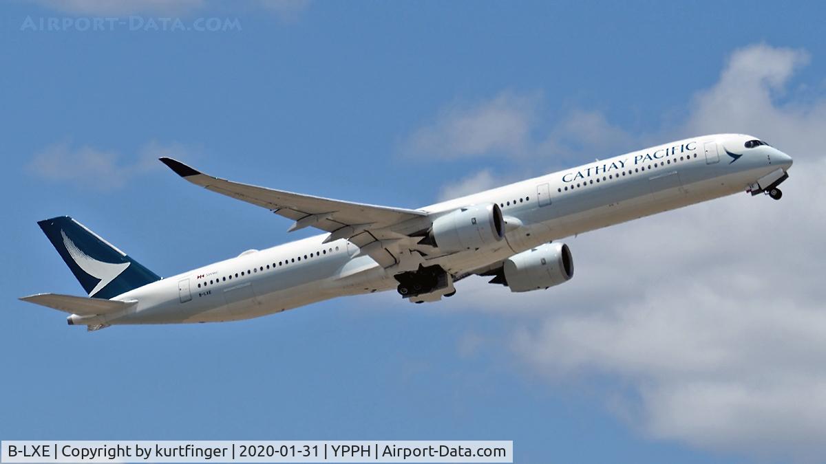 B-LXE, 2018 Airbus A350-1041 C/N 0225, Airbus A350-1041 msn 225 Cathay Pacific B-LXE YPPH 31012020