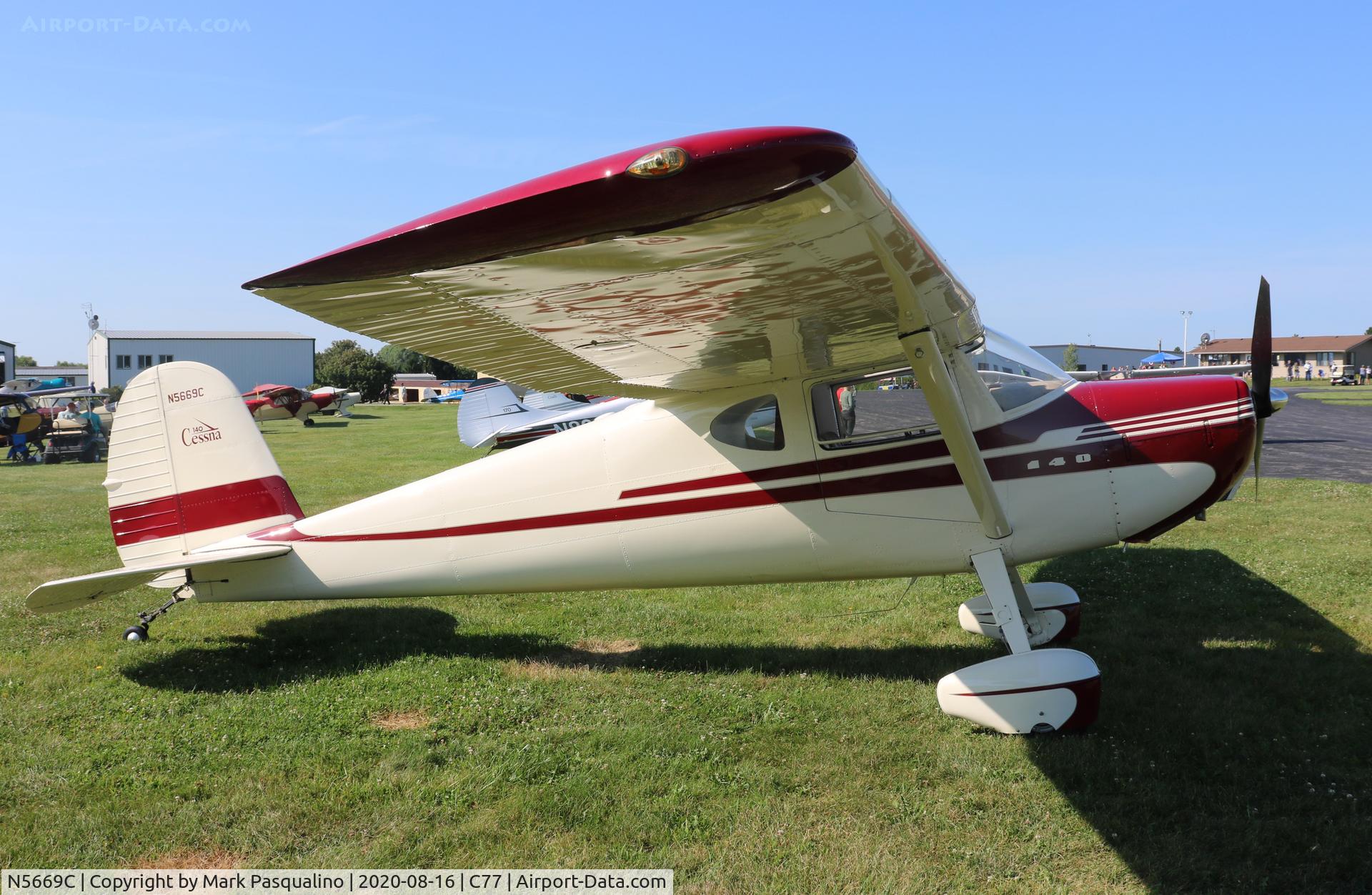 N5669C, 1950 Cessna 140A C/N 15625, Cessna 140A