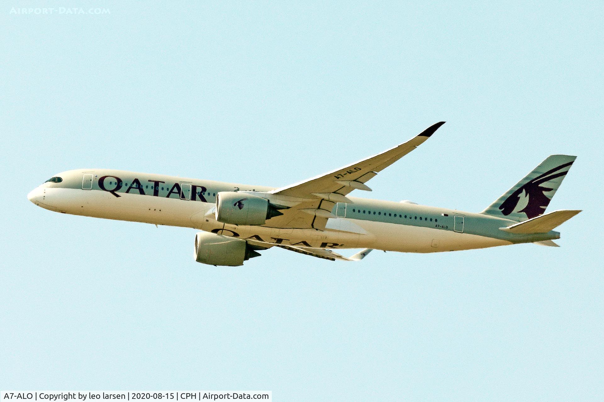 A7-ALO, 2016 Airbus A350-941 C/N 063, Copenhagen 15.8.2020
