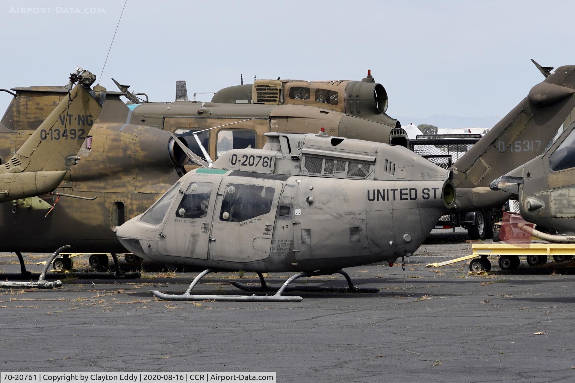 70-20761, 1970 Bell OH-58 Kiowa C/N 0000, Buchanan Field Concord Airport California 2020.