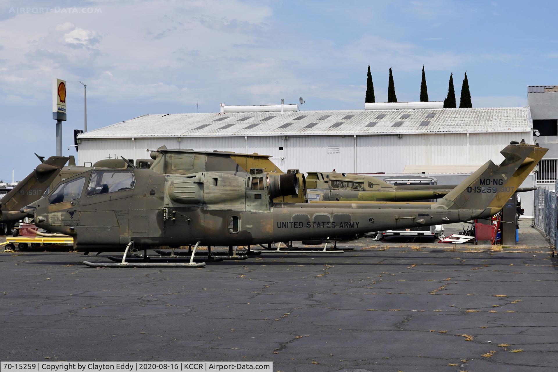 70-15259, 1970 Bell AH-1 Cobra C/N 0000, Buchanan Field Concord California 2020