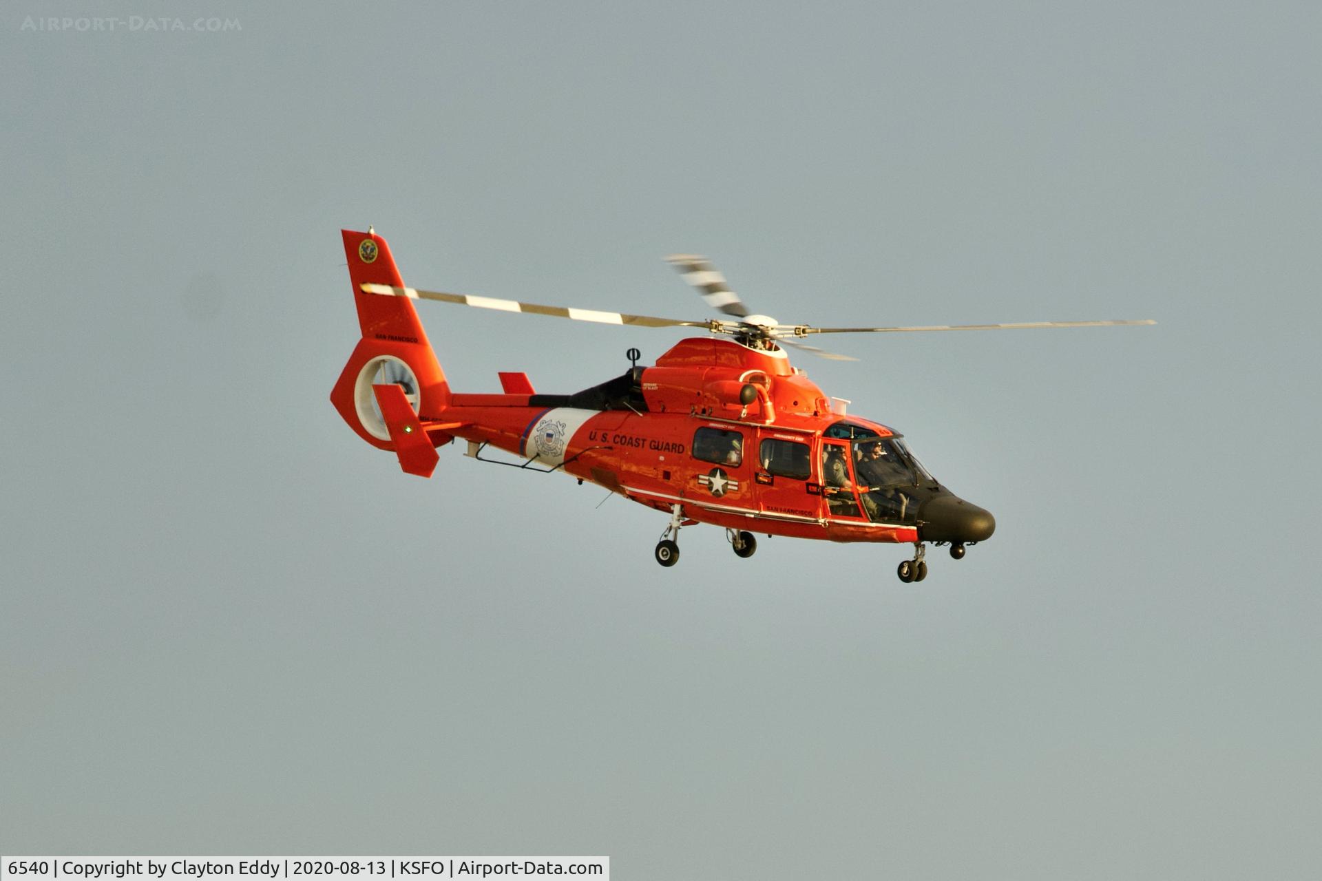 6540, Aérospatiale HH-65A Dolphin C/N 6189, SFO 2020.