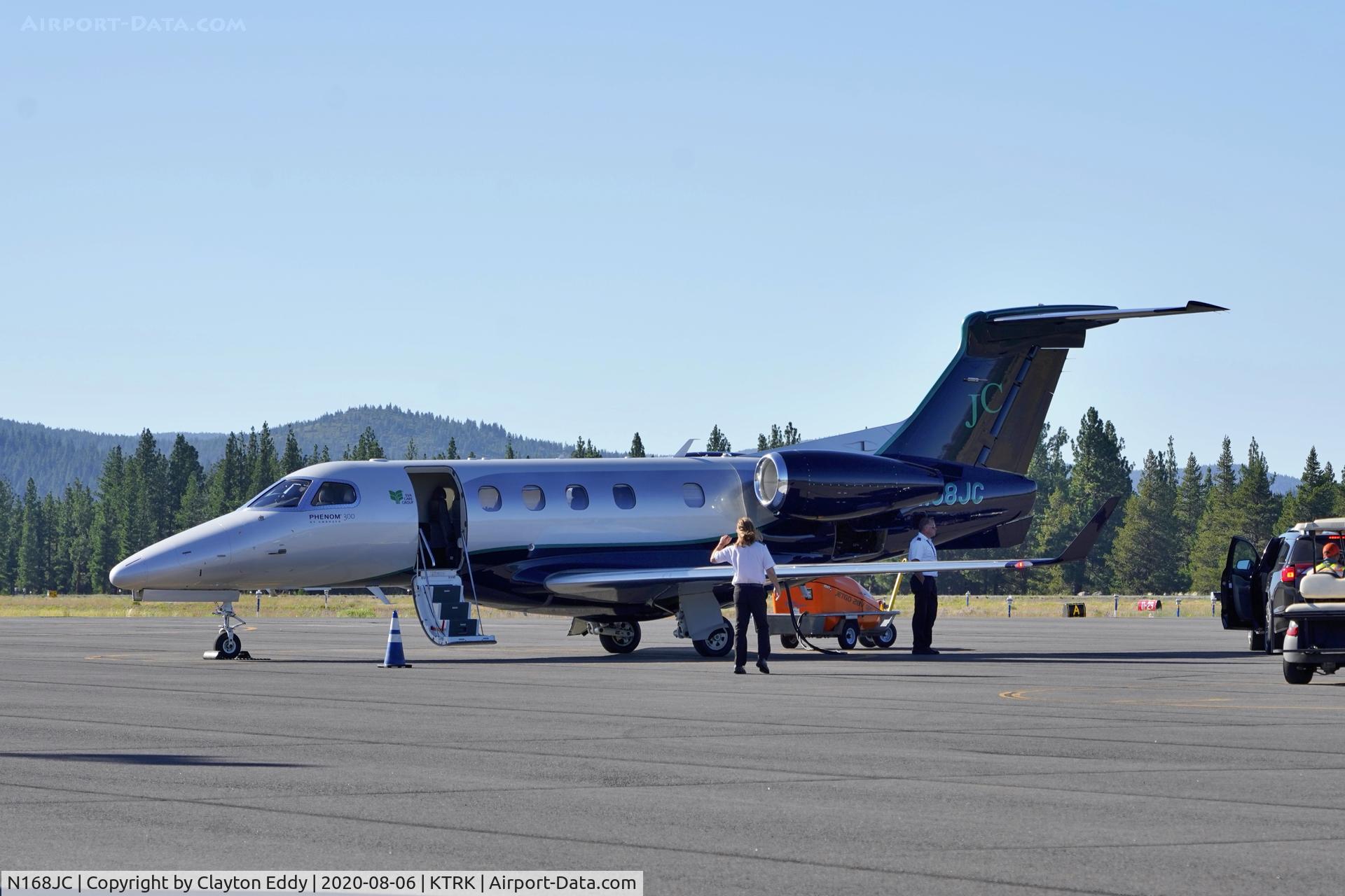 N168JC, 2015 Embraer EMB-505 Phenom 300 C/N 50500334, Truckee airport California 2020.