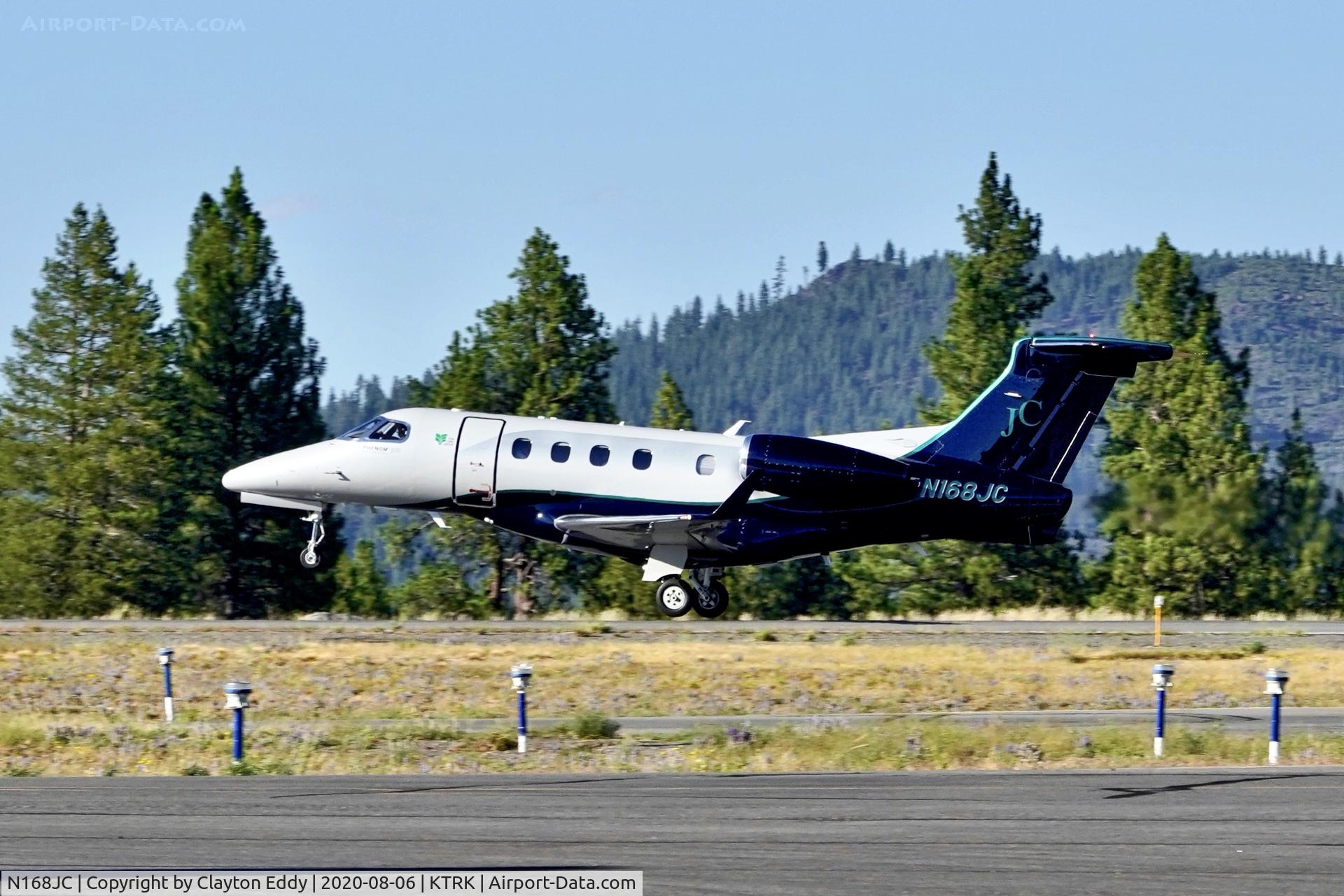 N168JC, 2015 Embraer EMB-505 Phenom 300 C/N 50500334, Truckee airport California 2020.