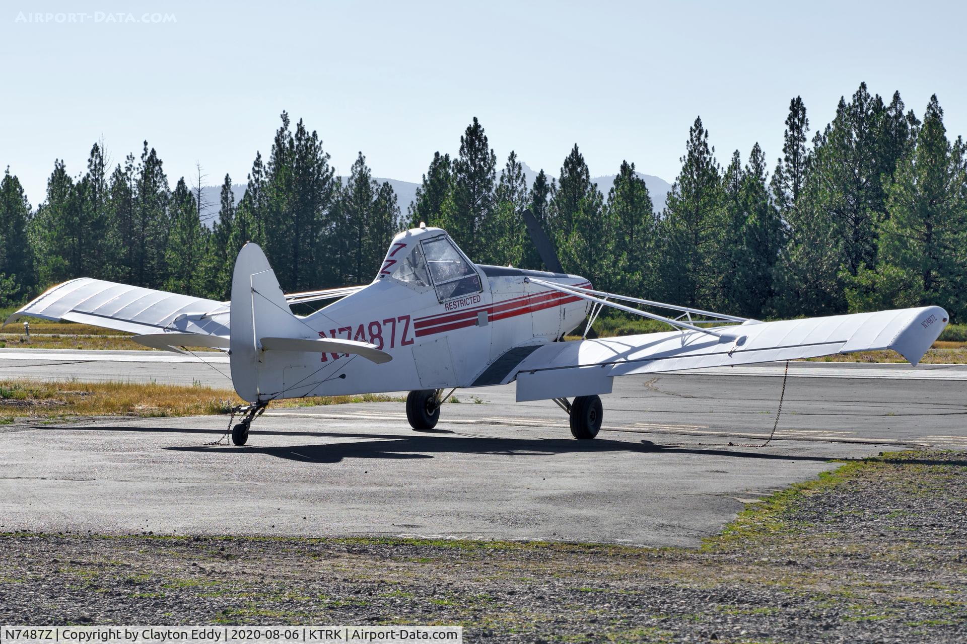 N7487Z, 1965 Piper PA-25-235 Pawnee C/N 25-3502, Truckee airport California 2020.