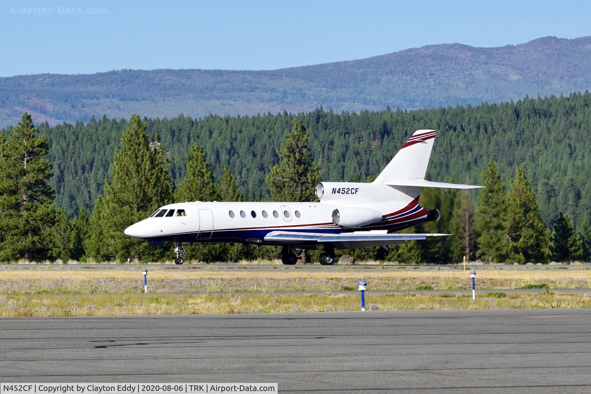 N452CF, 1982 Dassault Falcon 50 C/N 104, Truckee airport California 2020.