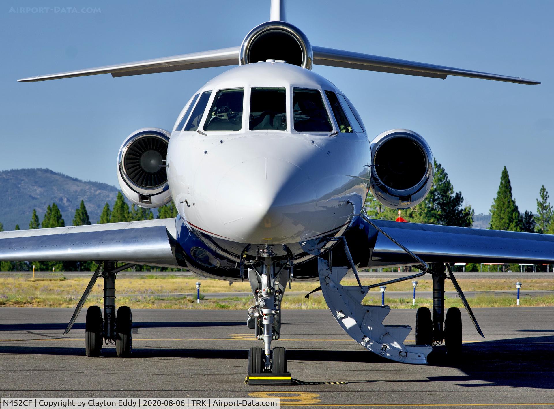 N452CF, 1982 Dassault Falcon 50 C/N 104, Truckee airport California 2020.