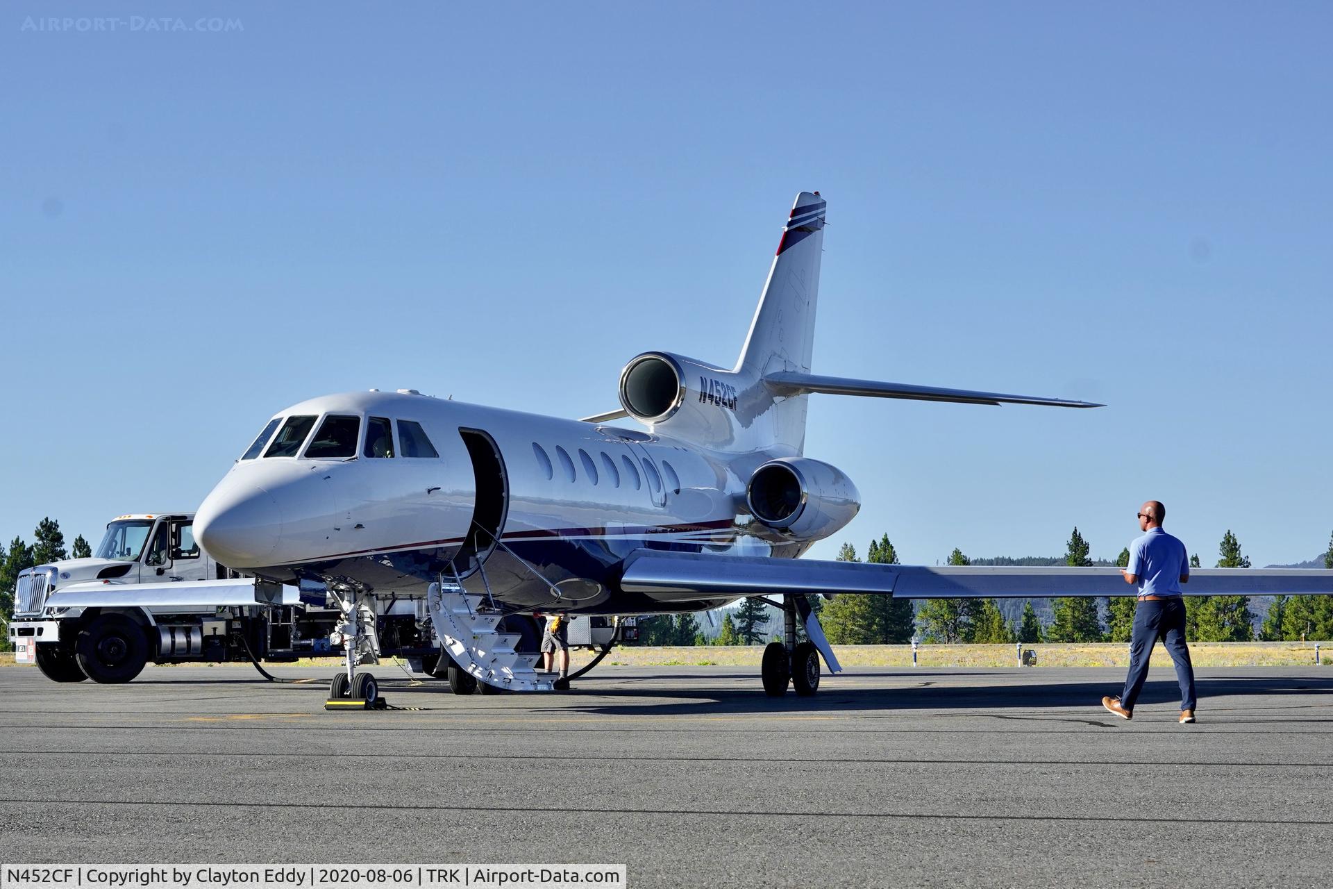 N452CF, 1982 Dassault Falcon 50 C/N 104, Truckee airport California 2020.