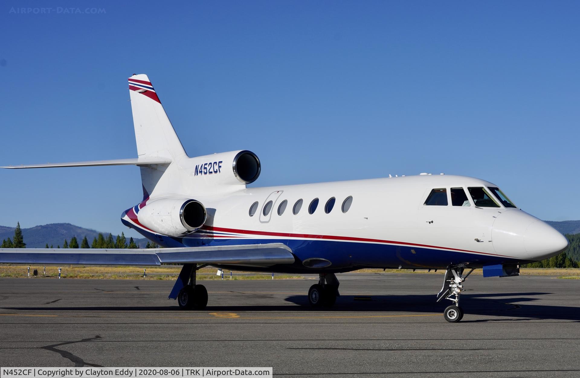 N452CF, 1982 Dassault Falcon 50 C/N 104, Truckee airport California 2020.