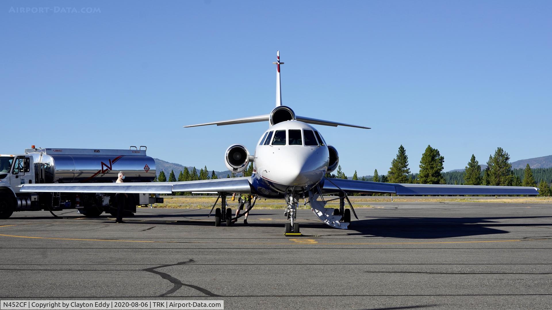 N452CF, 1982 Dassault Falcon 50 C/N 104, Truckee airport California 2020.