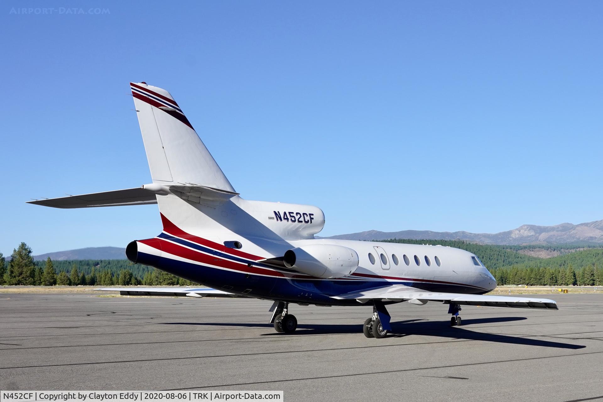 N452CF, 1982 Dassault Falcon 50 C/N 104, Truckee airport California 2020.