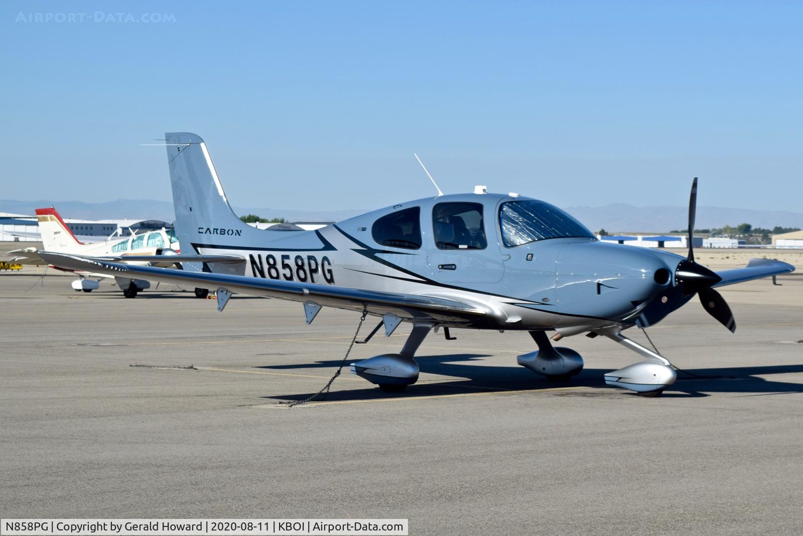 N858PG, 2020 Cirrus SR22T C/N 2095, Parked on north GA ramp.