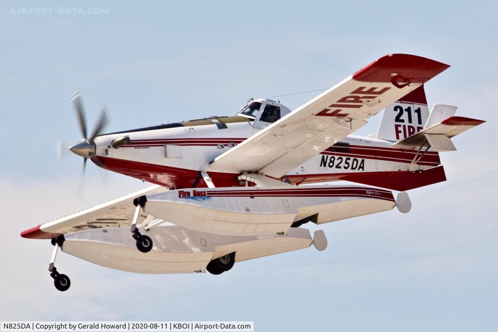 N825DA, 2018 Air Tractror Inc. AT-802A C/N 802A-0737, Departing BOI