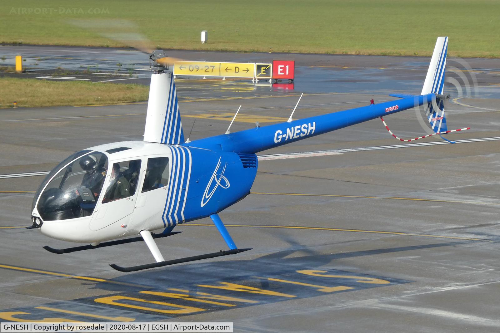 G-NESH, 2007 Robinson R44 Clipper II C/N 11609, Departure between thunderstorms