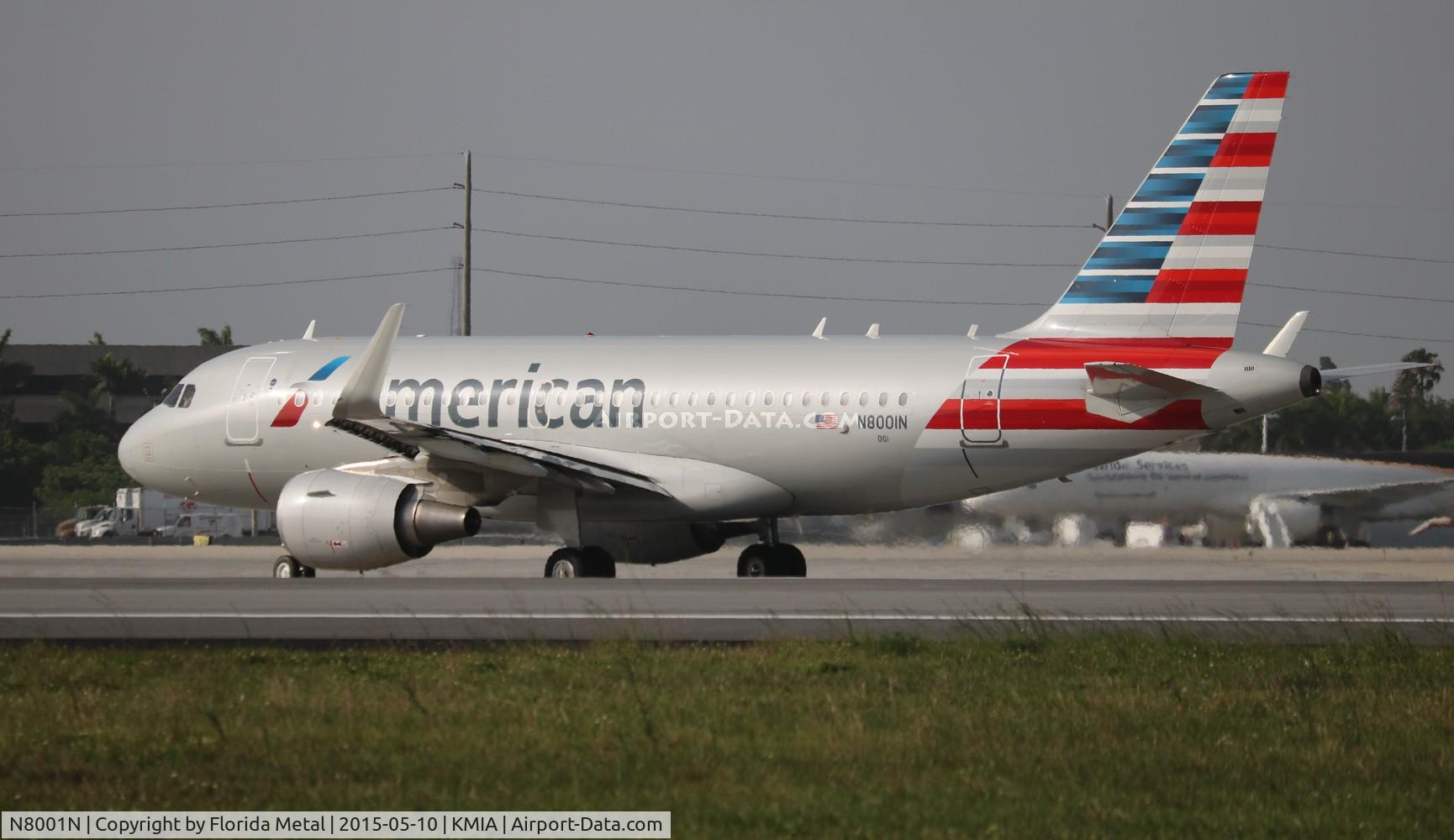 N8001N, 2013 Airbus A319-115 C/N 5678, AAL A319