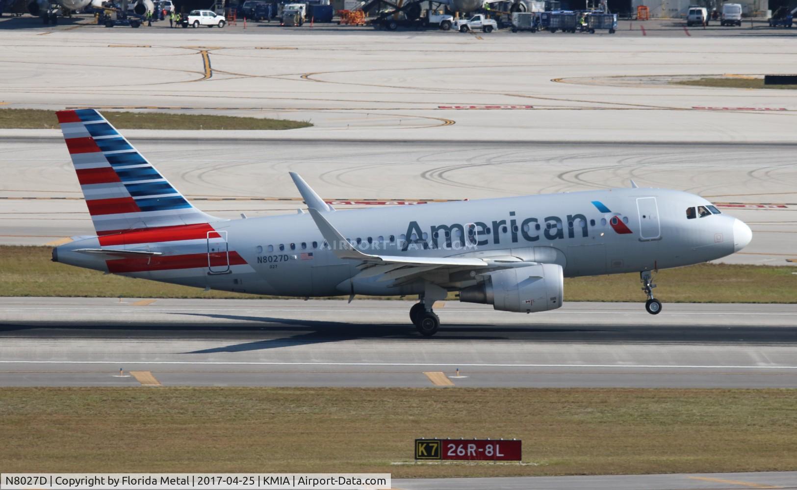 N8027D, 2015 Airbus A319-115 C/N 6437, AAL A319