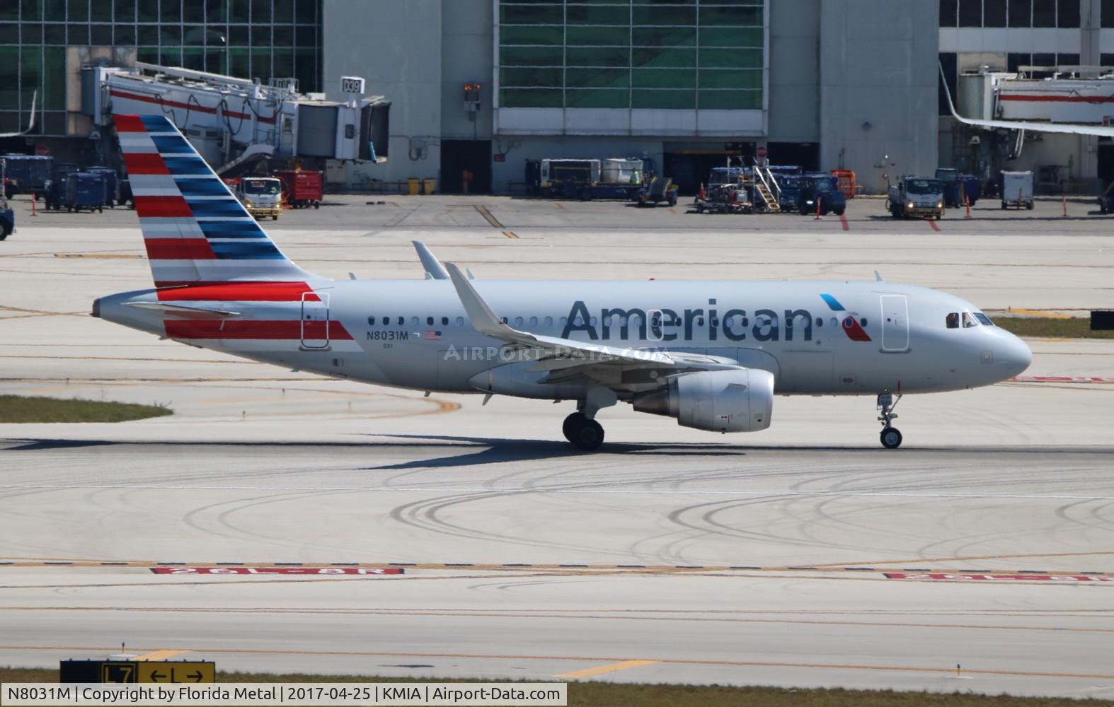 N8031M, 2015 Airbus A319-115 C/N 6595, AAL A319