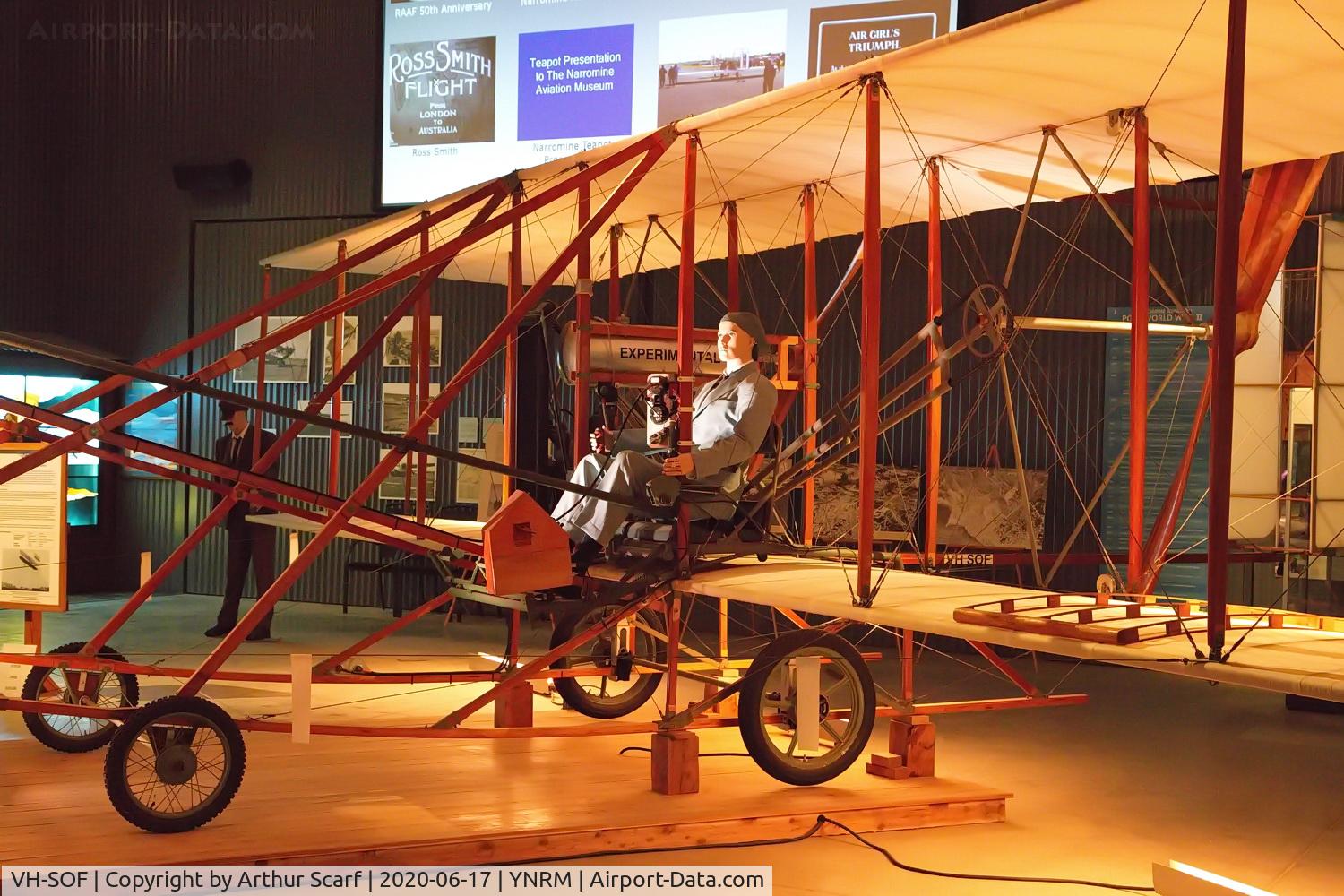 VH-SOF, 2005 Amateur Built Aircraft Wright Model A C/N WBA01, VH-SOF Narromine NSW Aviation Museum