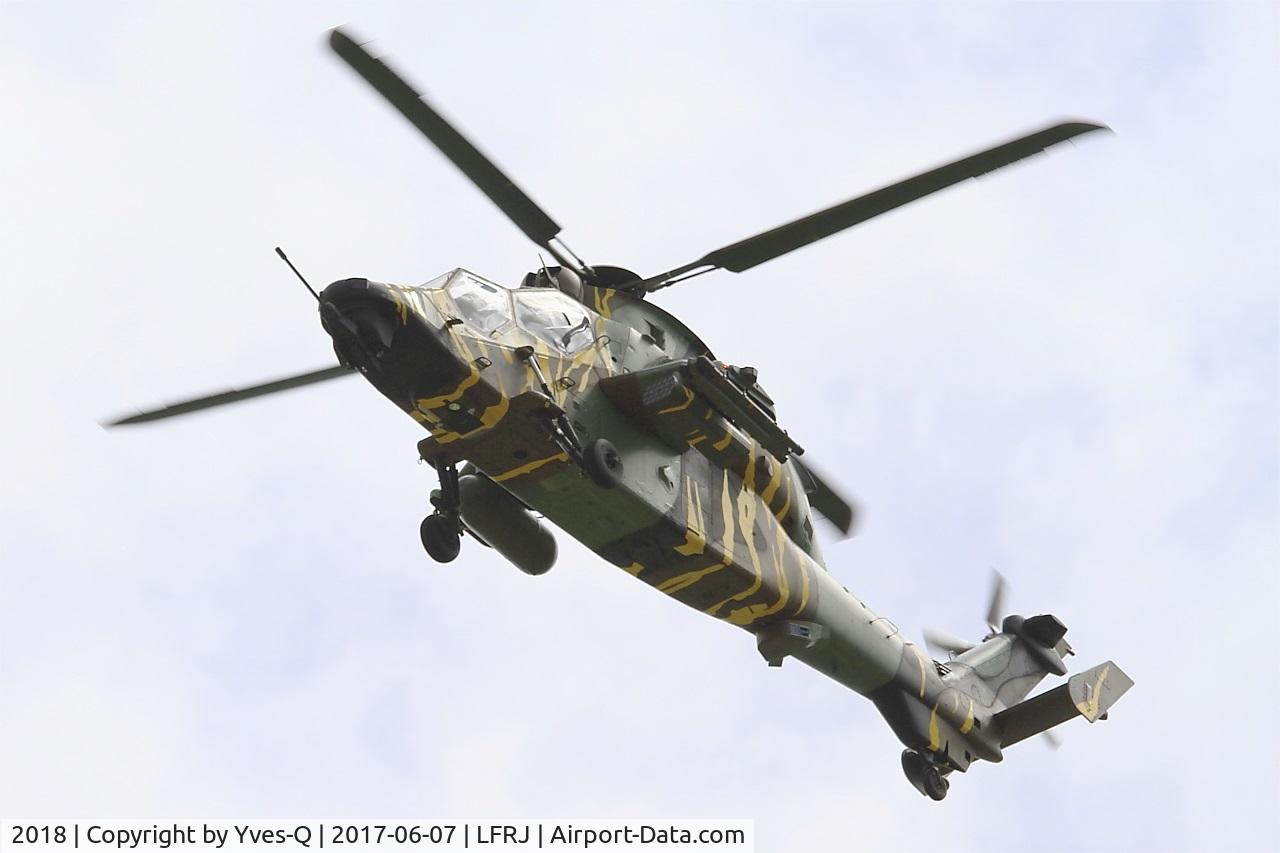 2018, Eurocopter EC-665 Tigre HAP C/N 2018, Eurocopter EC-665 Tigre HAP, On final rwy 26, Landivisiau Naval Air Base (LFRJ) Tiger Meet 2017