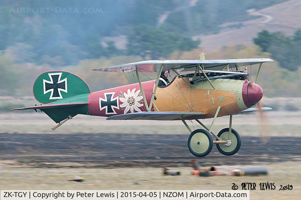 ZK-TGY, 2015 Albatros D-Va Replica C/N 5, The Vintage Aviator Ltd., Masterton