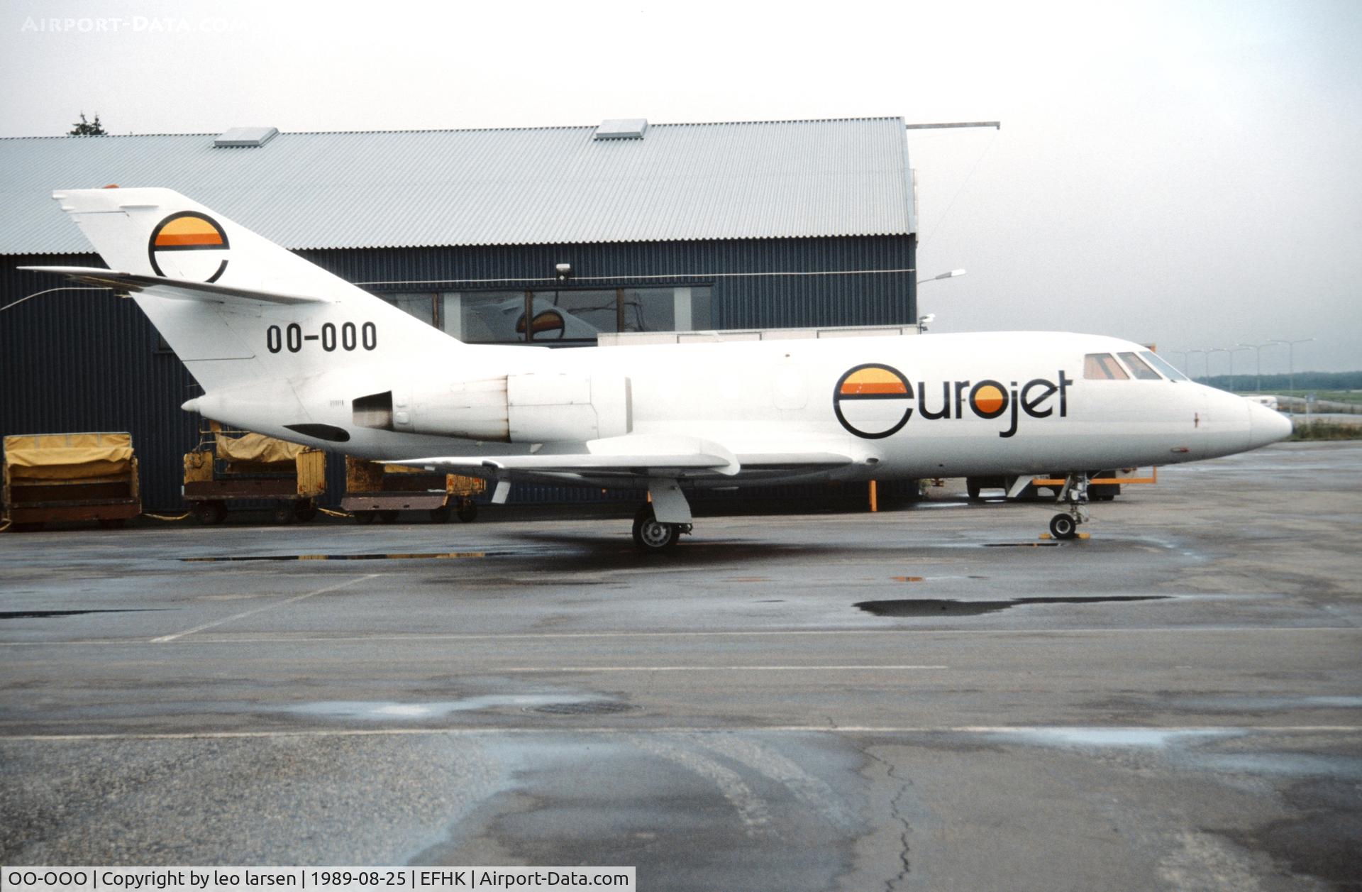 OO-OOO, 1966 Dassault Falcon 20C C/N 56, Helsinki 25.8.1989