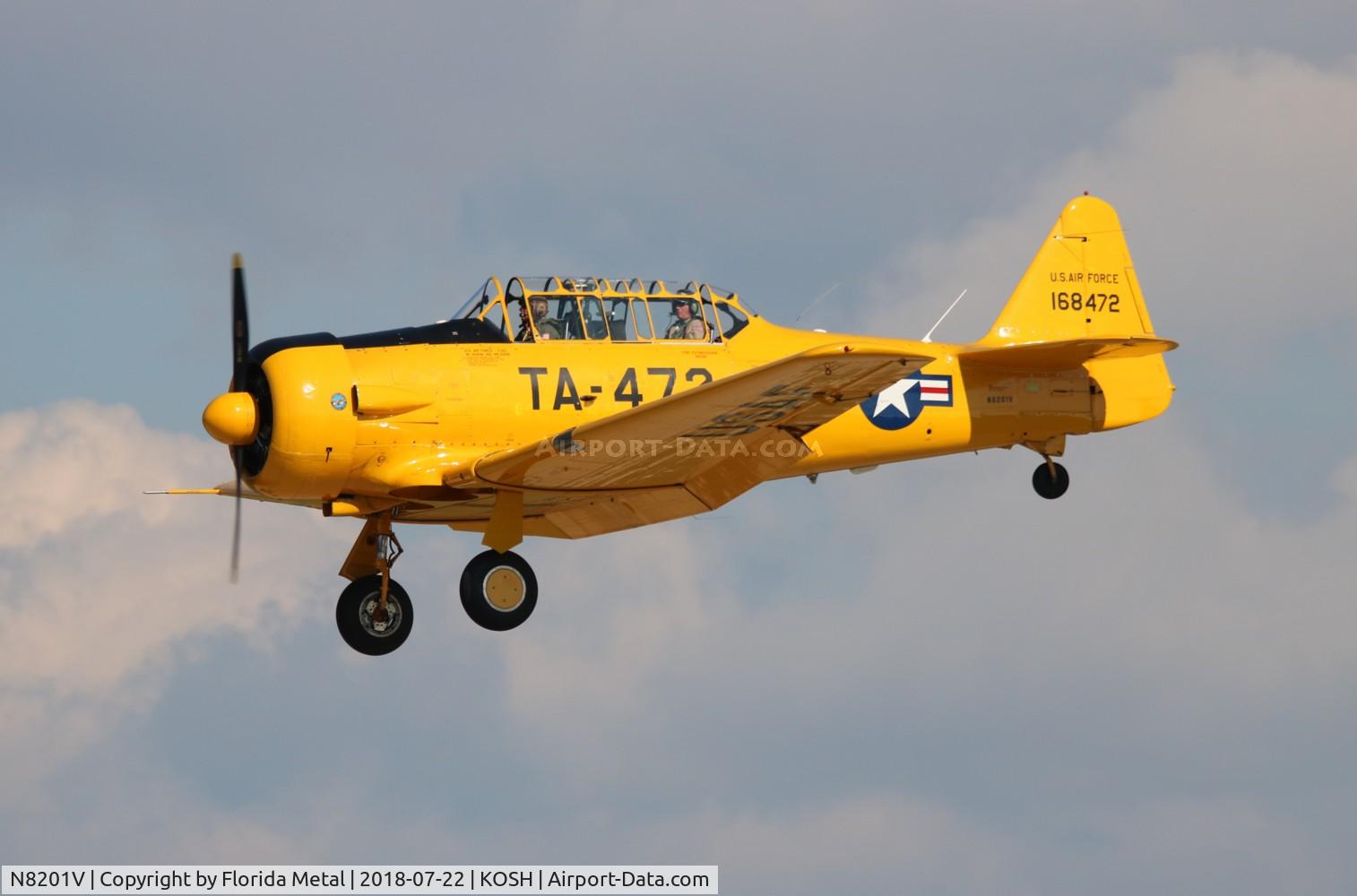 N8201V, North American T-6G Texan C/N 168-472, T-6G Texan