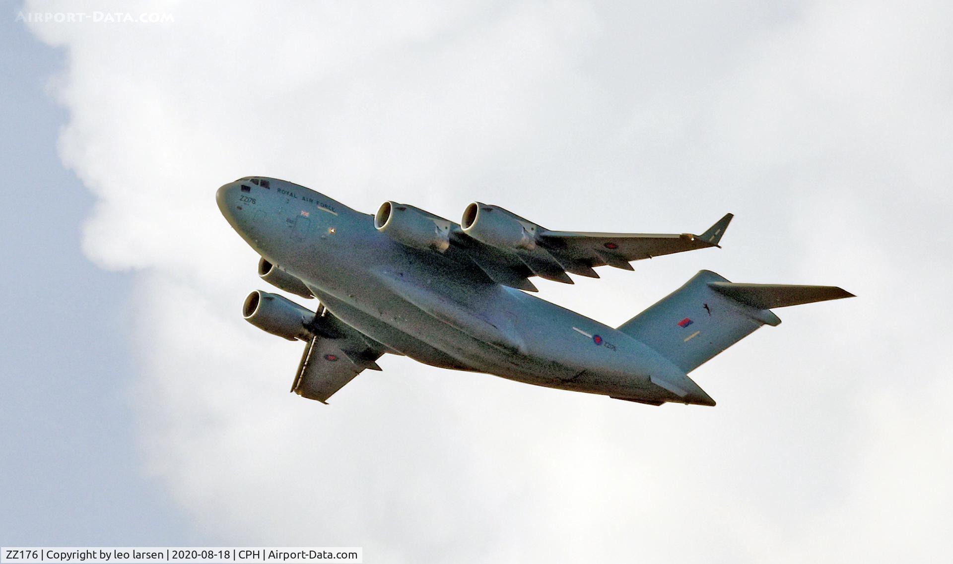 ZZ176, 2008 Boeing C-17A Globemaster III C/N F-190, Copenhagen 18.8.2020