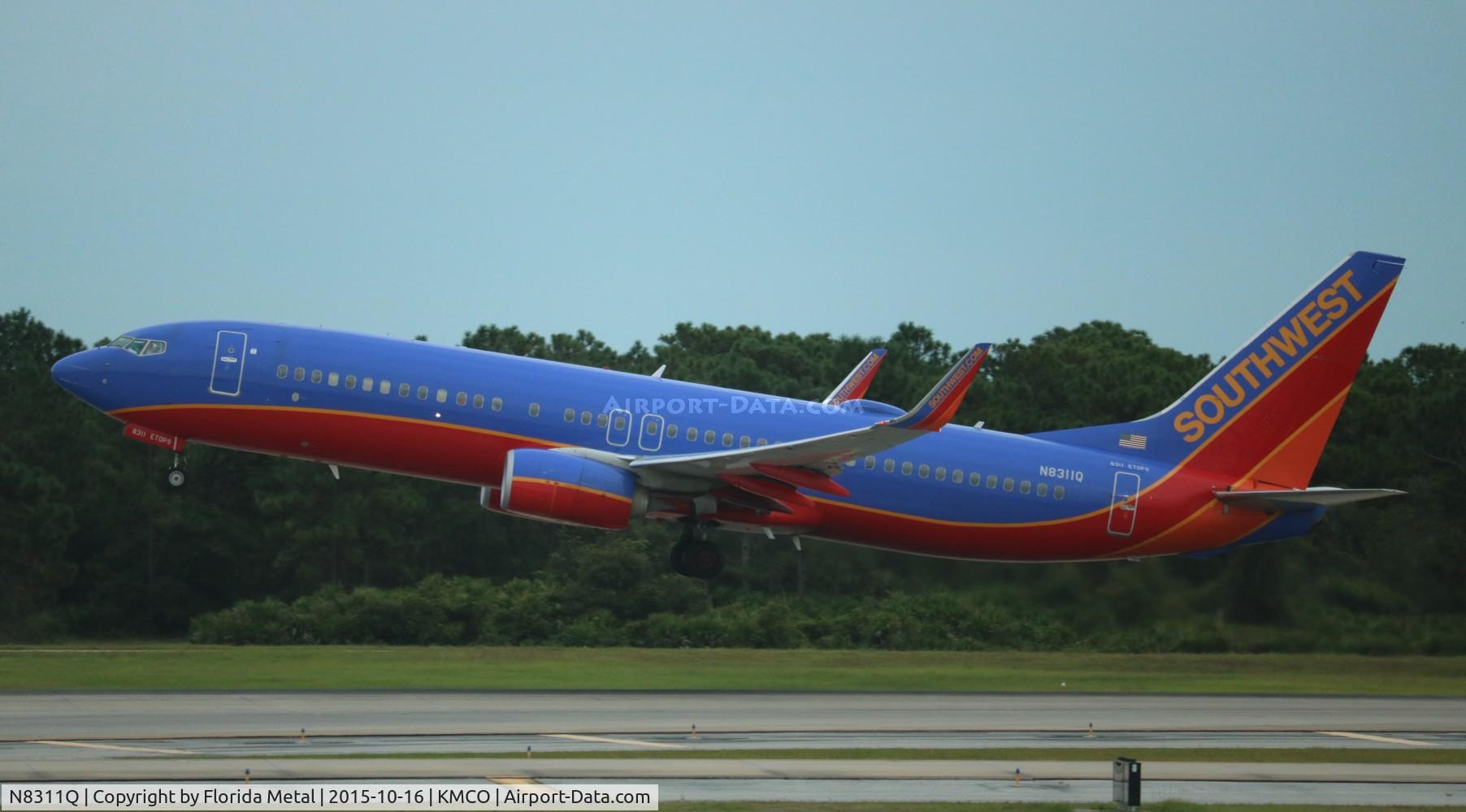 N8311Q, 2012 Boeing 737-8H4 C/N 38808, SWA 737-800