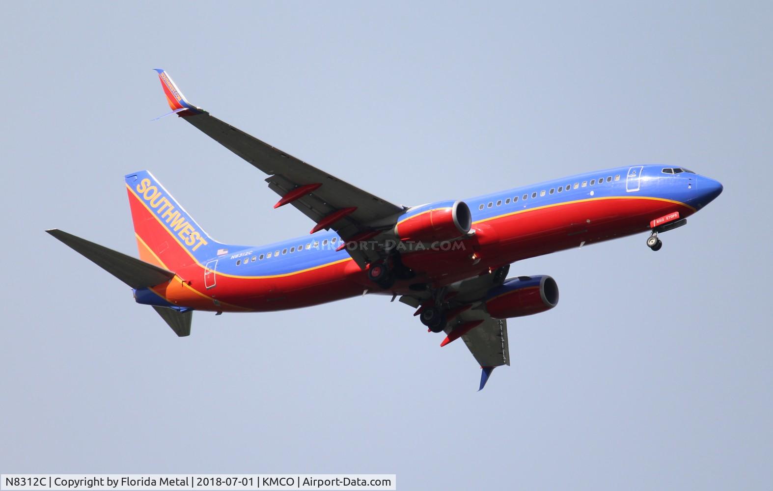N8312C, 2012 Boeing 737-8H4 C/N 38809, SWA 737-800