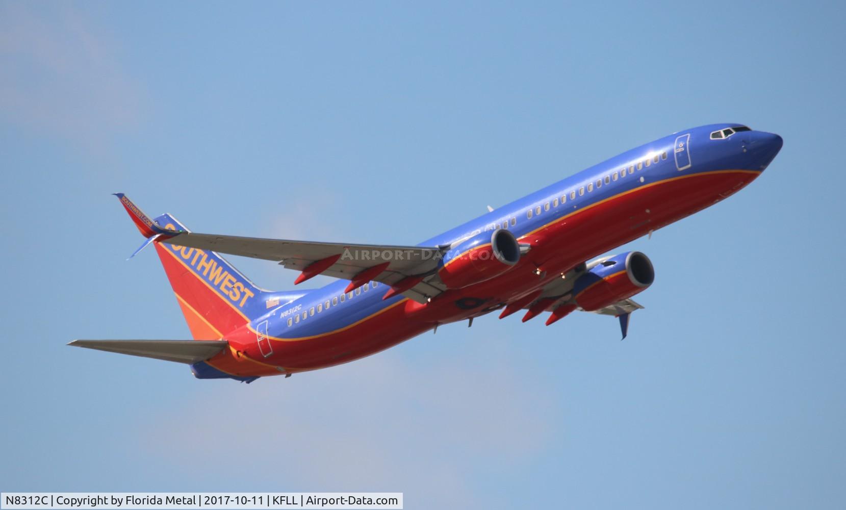 N8312C, 2012 Boeing 737-8H4 C/N 38809, SWA 737-800