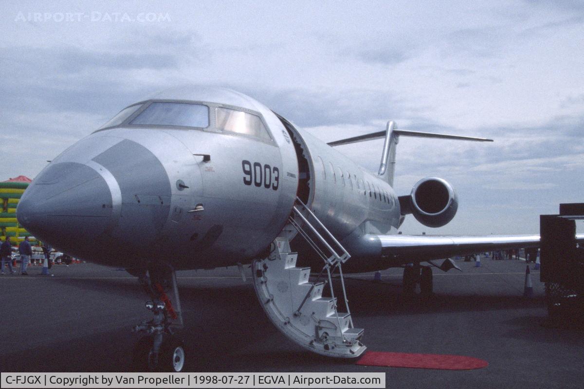 C-FJGX, 1998 Bombardier BD-700-1A10 Global Express C/N 9003, Bombardier Global Express at RIAT 1998, RAF Fairford, UK.
