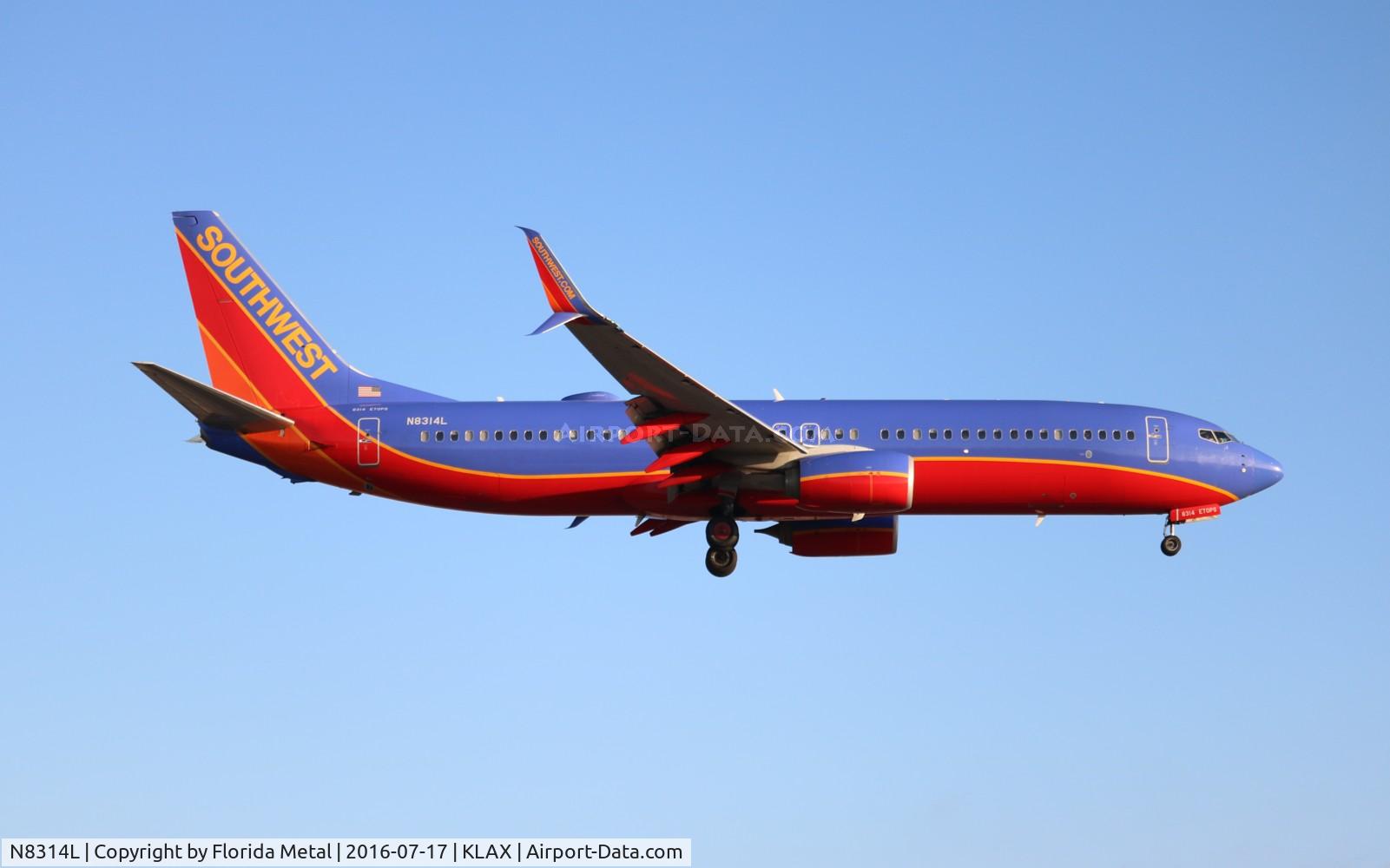 N8314L, 2012 Boeing 737-8H4 C/N 36990, SWA 737-800