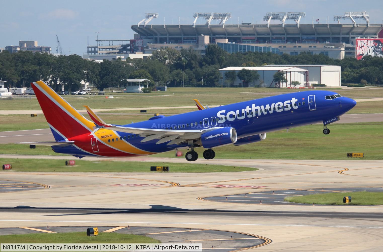 N8317M, 2012 Boeing 737-8H4 C/N 36992, WN 737-800