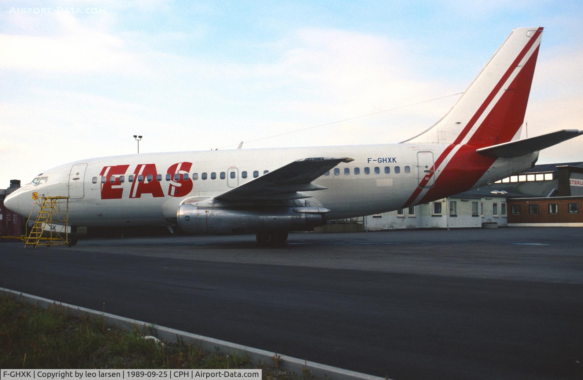 F-GHXK, 1978 Boeing 737-2A1 C/N 21599, Copenhagen 25.9.1989