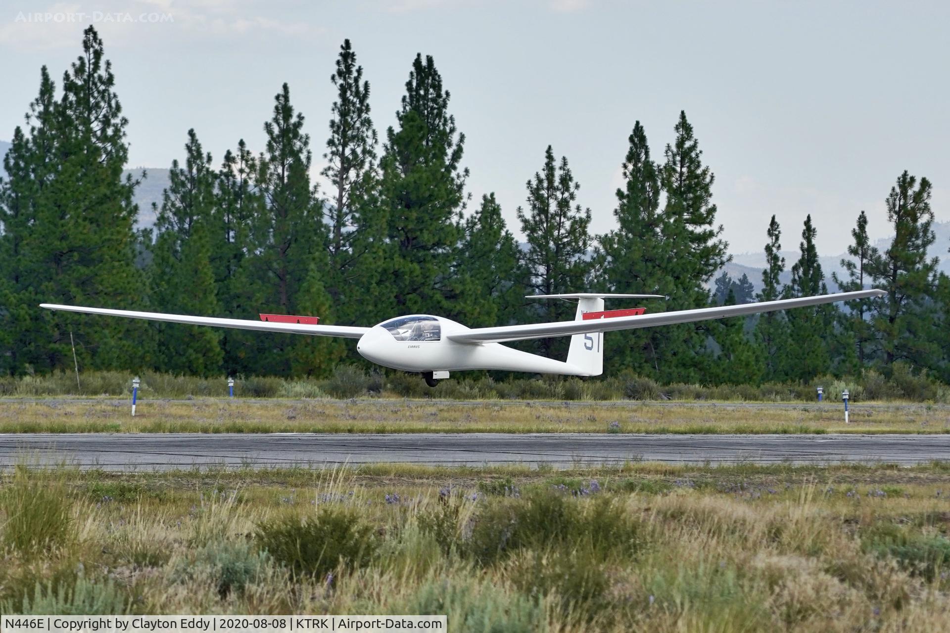 N446E, 1973 Schempp-Hirth Standard Cirrus C/N 446, Truckee airport California 2020.