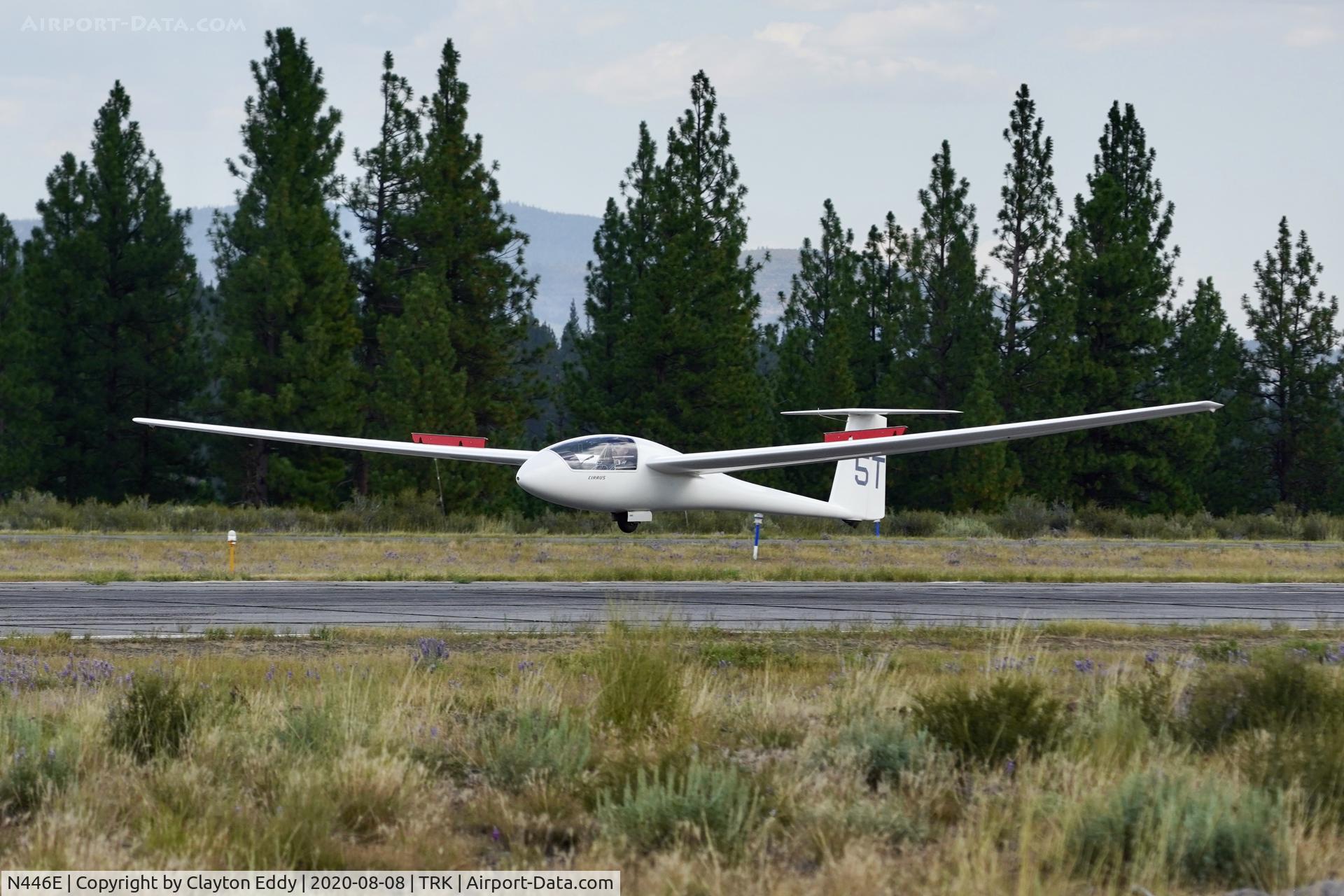 N446E, 1973 Schempp-Hirth Standard Cirrus C/N 446, Truckee airport California 2020.