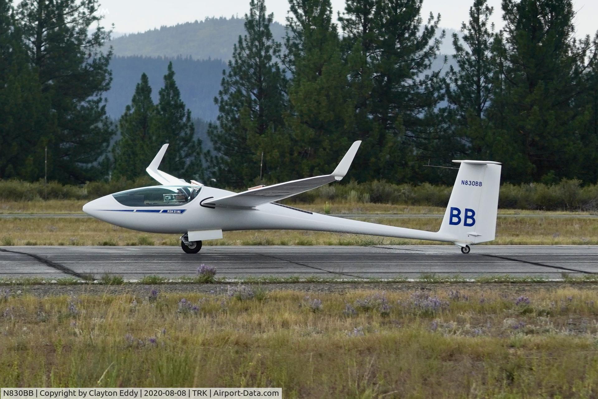 N830BB, 2017 Schleicher ASH 31 MI C/N 31166, Truckee airport California 2020.
