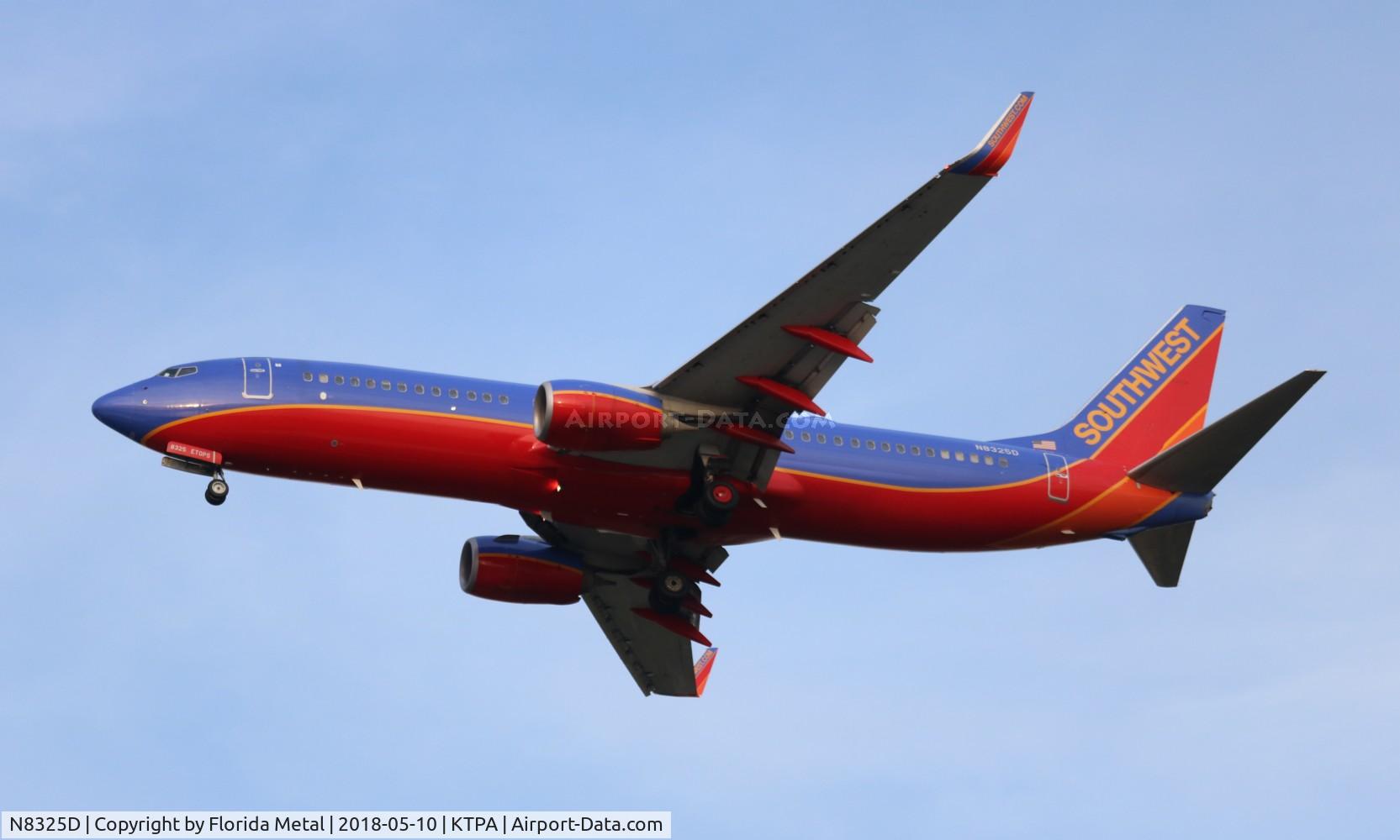 N8325D, 2012 Boeing 737-8H4 C/N 37003, SWA 737-800