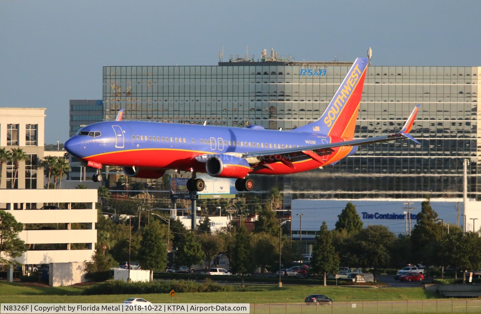 N8326F, 2012 Boeing 737-8H4 C/N 35969, SWA 737-800