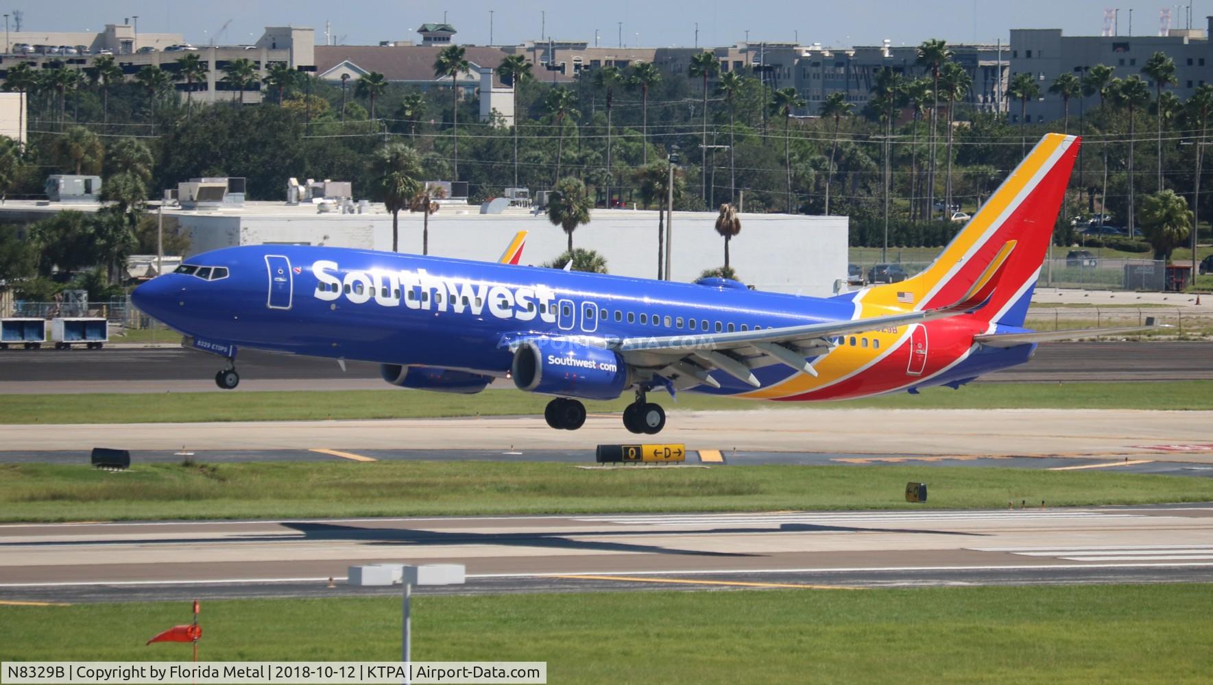 N8329B, 2012 Boeing 737-8H4 C/N 37006, WN 737-800
