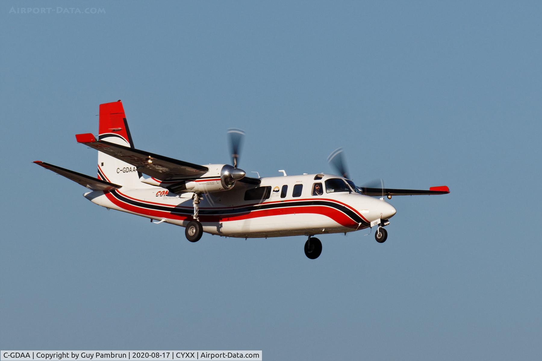 C-GDAA, 1977 Rockwell International 690B C/N 11385, Landing on 19